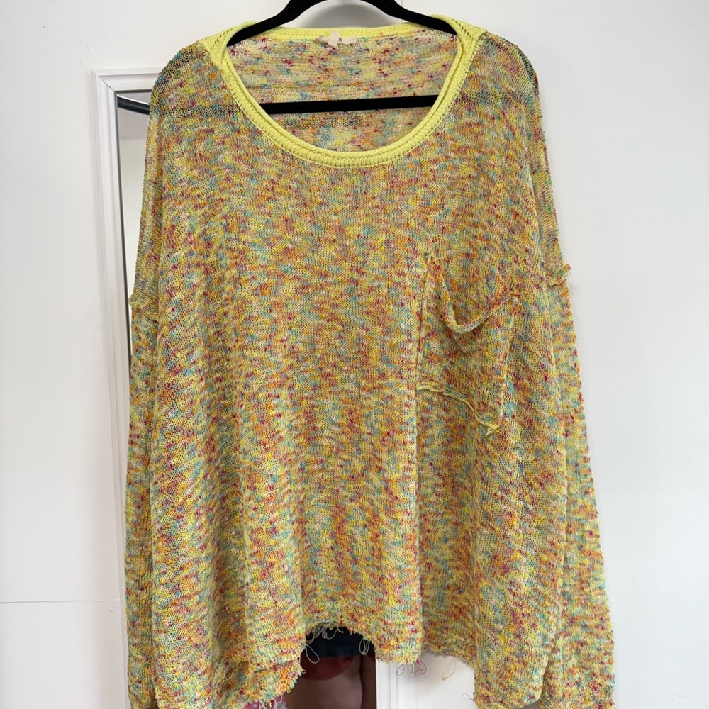 Easel Multicolor Knit Top